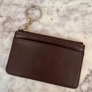 Vintage Coach Mini Skinny ID Case in Brown Leather 7170 Rare Find